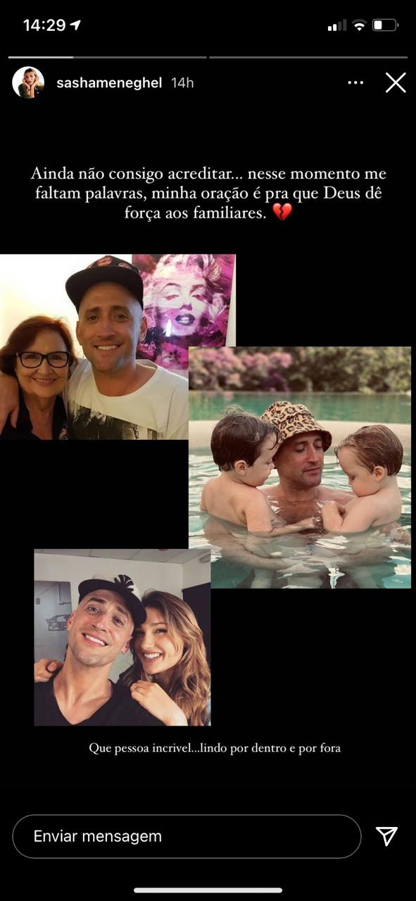 Homenagem de Sasha a Paulo Gustavo (Reprodução) Homenagem de Sasha a Paulo Gustavo (Reprodução)