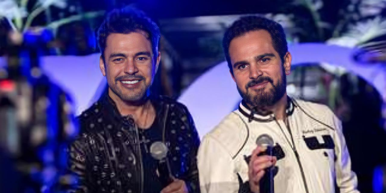 O cantor e o irmão Luciano