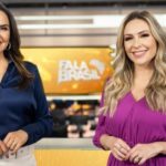Carla Cecato e Thalita Oliveira no Fala Brasil, da Record (Foto: Antonio Chahestian/Record)