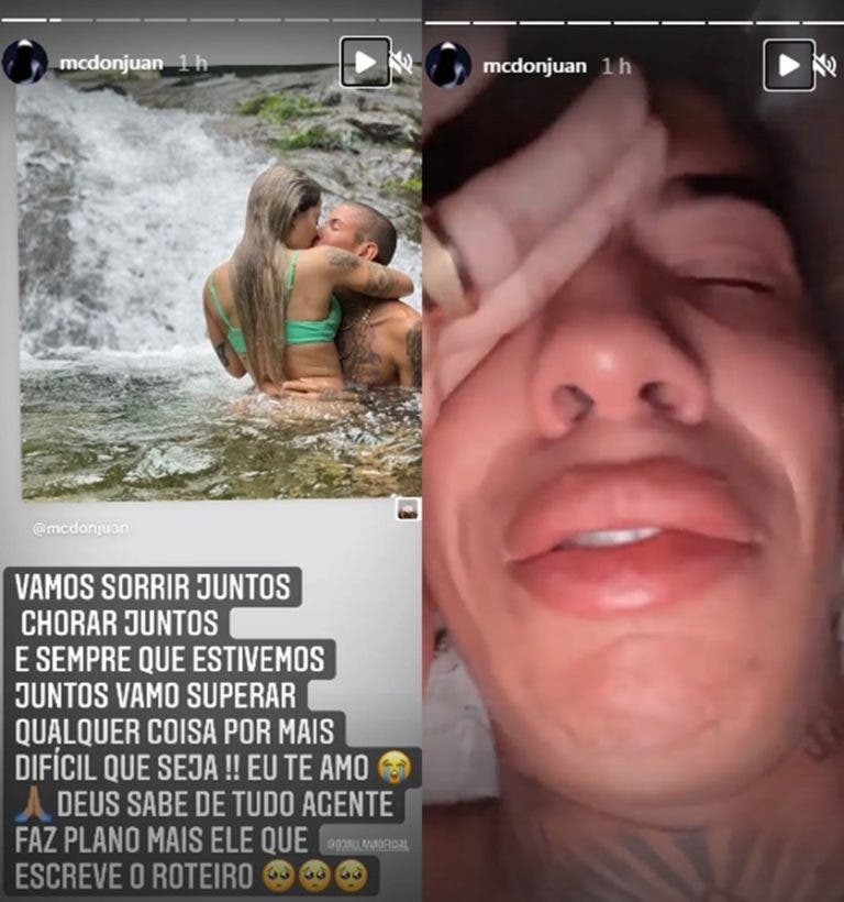 MC Don Juan caiu nos prantos após perda de bebê (Foto: Reprodução/Instagram)
