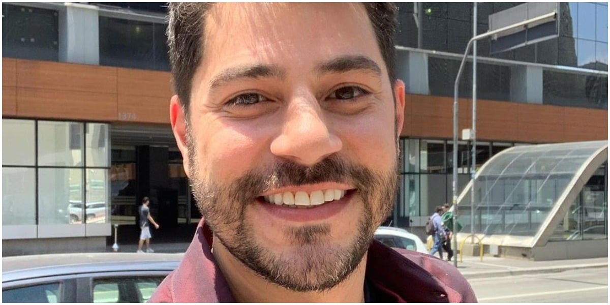 Evaristo Costa compartilhou foto nos estúdios do Jornal Hoje (Foto: Reprodução)