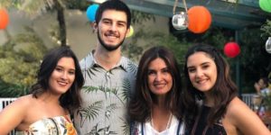 Filho de Fátima Bernardes se assume namoro