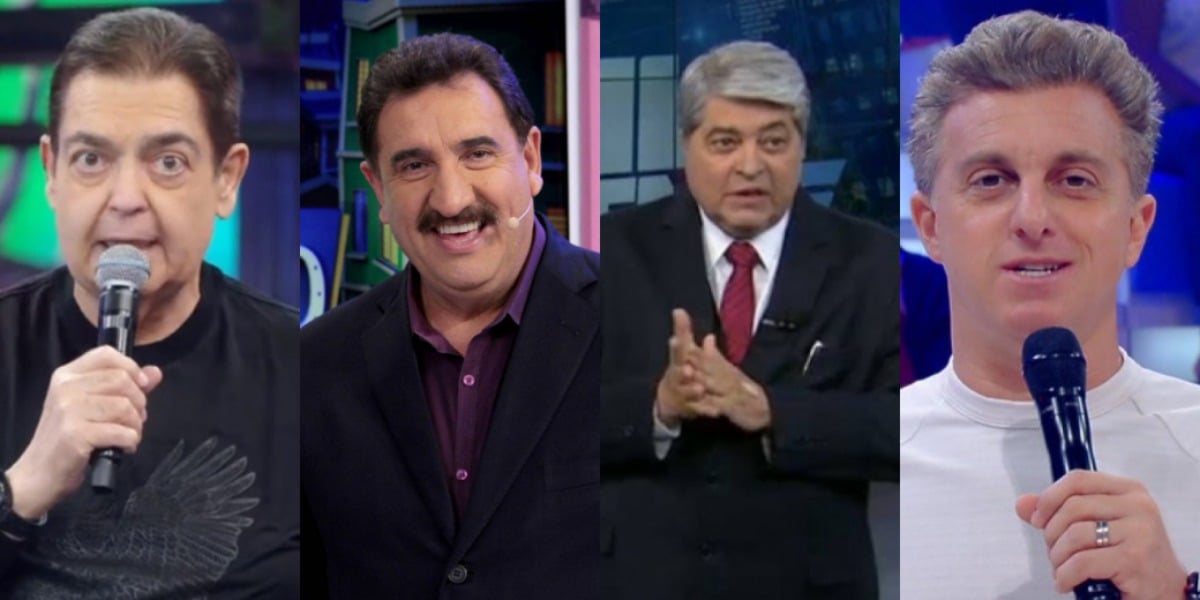Veja os salários de Faustão, Ratinho, Datena e Luciano Huck (Foto: Reprodução)