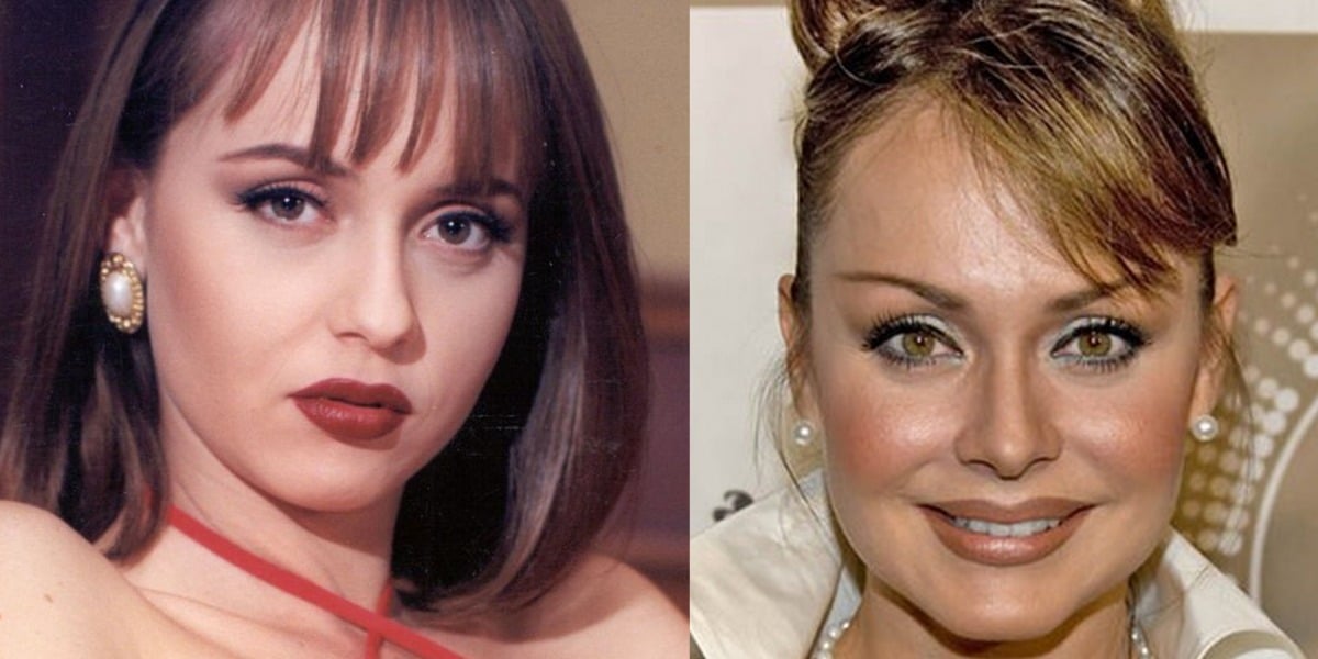 Gaby Spanic durante e depois de "A Usurpadora" (Foto: Reprodução/Televisa)
