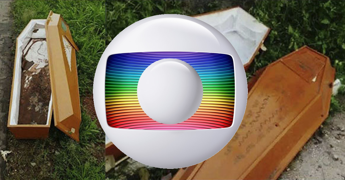 Caixão de ator da Globo teria sido aberto (Foto: Reprodução/TV Globo)