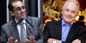 O senador Jorge Kajuru, após polêmicas com Adriane Galisteu e Luciana Gimenez, atacou o apresentador Otávio Mesquita em entrevista ao vivo na CNN Brasil (Foto: Reprodução)