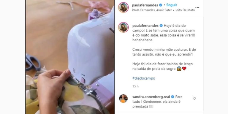 Sandra rasgou elogios à Paula Fernandes (Reprodução: Instagram) Sandra rasgou elogios à Paula Fernandes (Reprodução: Instagram)