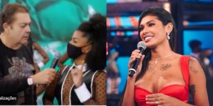 Bailarina de Faustão pisa em Pocah e cantora parte para cima: “O tapão na cara da dançarina”