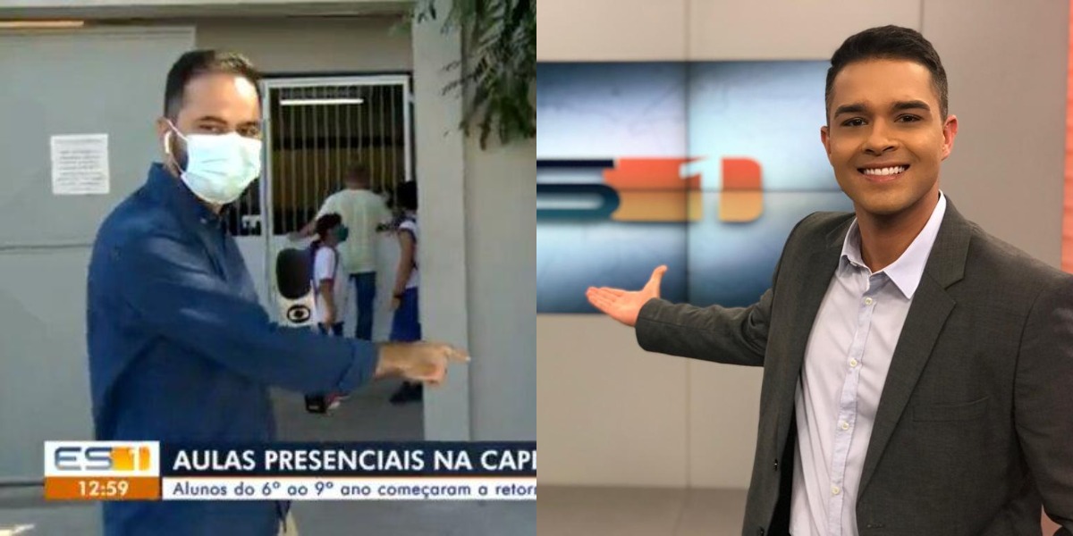 Repórter da Globo passa vergonha ao vivo (Foto: Reprodução)