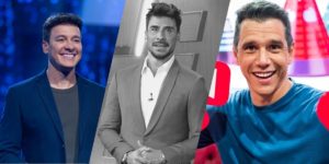 Rodrigo Faro, Júlio Rocha e Márcio Garcia (Montagem: TV Foco)