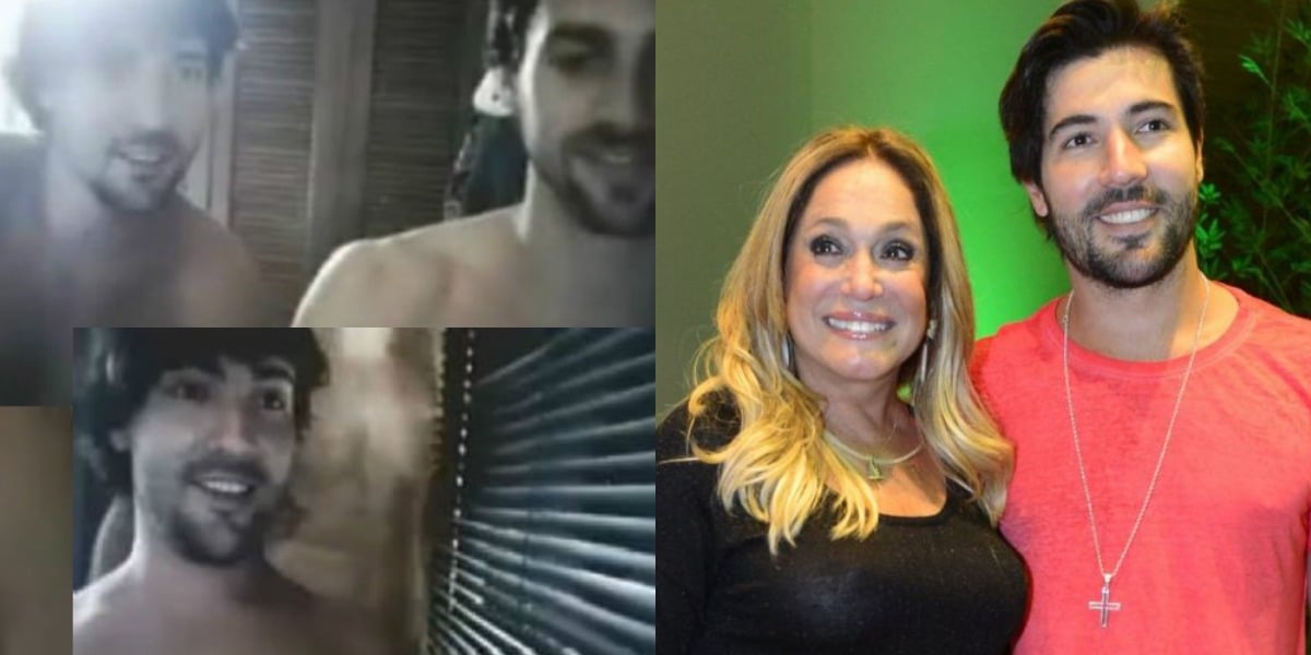 Sandro Pedroso, ex de Susana Vieira, em vídeo com Danilo Sacramento (Foto: Reprodução/Twitter/AgNews)