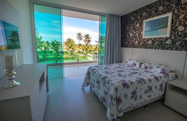 Vista do quarto de Carla Perez (Reprodução)