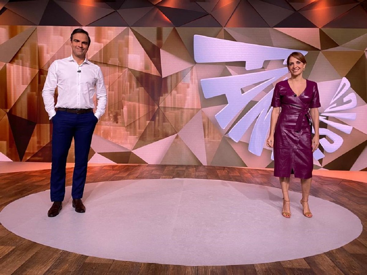 Tadeu Schmidt e Poliana Abritta/ Fantástico/ Globo