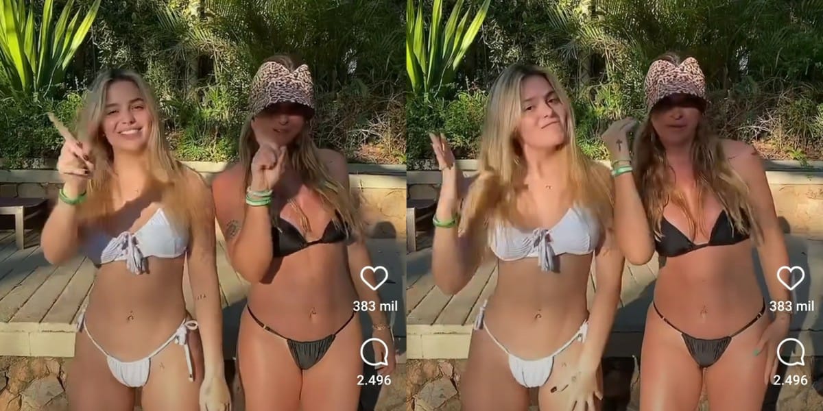 Ex-BBB Viih Tube e a mãe sensualizam em dança sexy na web