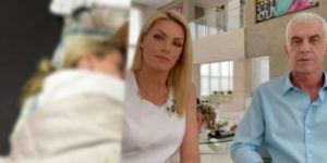 Ana Hickmann ao lado da cachorra e seus filhotes - Reprodução