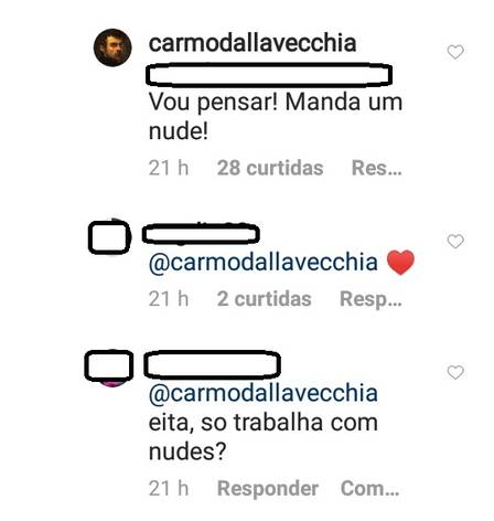Ator deu o que falar ao responder um comentário de um seguidor (Foto: Reprodução/ Instagram)