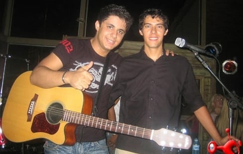 Cristiano Araújo e Luizmar Damasceno (Reprodução)