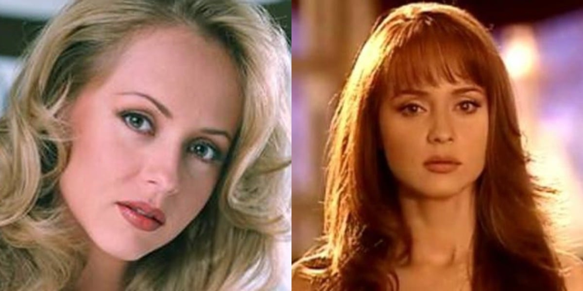 Gaby Spanic em "Por Tu Amor" (1998) e "A Vingança" (2002) (Fotos: Reprodução)