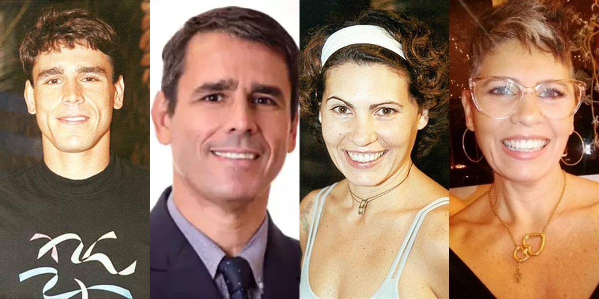 Marcus e Pipa em 2000 e atualmente (Foto: Reprodução/TV Globo/Redes Sociais)