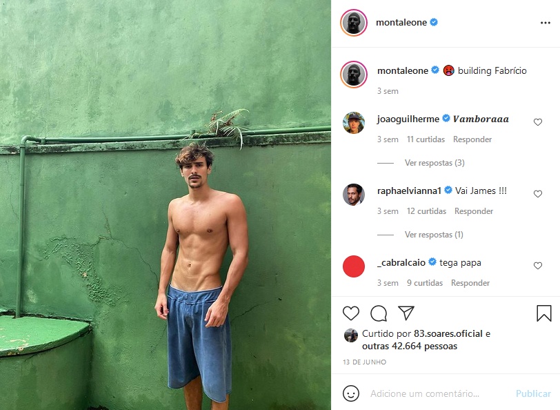 Bruno Montaleone se exibe sem cueca em foto (Imagem: Reprodução)