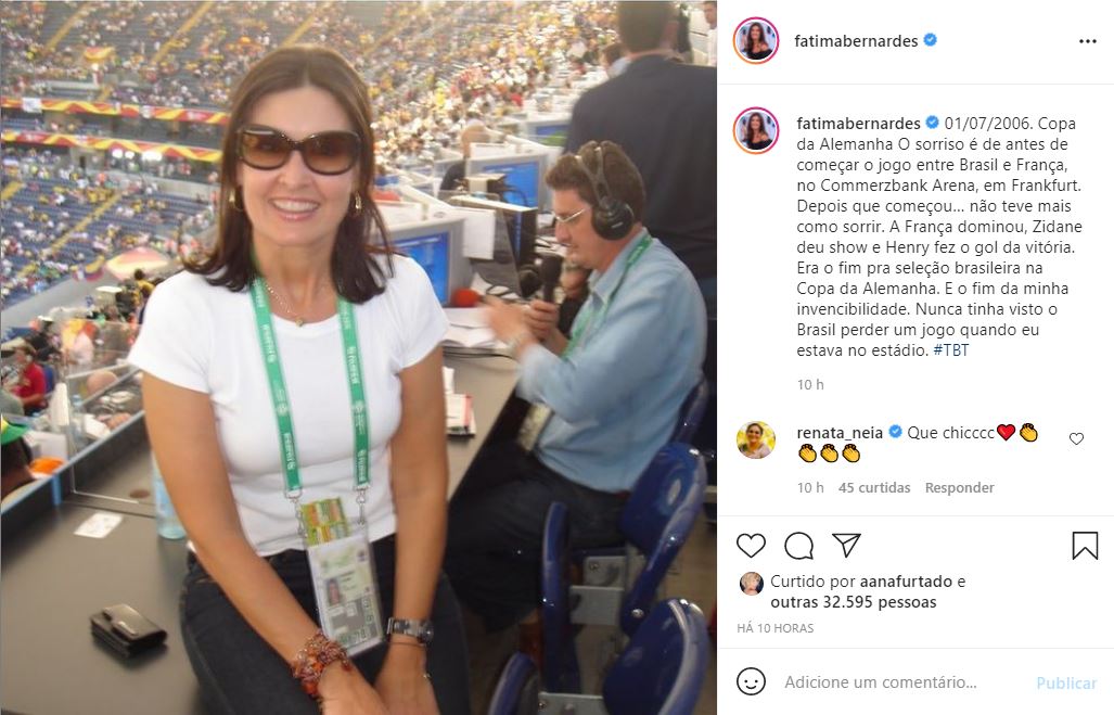 Fátima Bernardes desmorona ao ver fim de jogo (Reprodução) Fátima Bernardes desmorona ao ver fim de jogo (Reprodução)