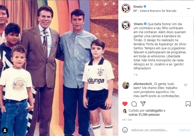 Neto e Silvio Santos Neto e Silvio Santos