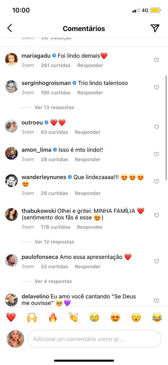 Xororó ignora mensagem de Sandy (Reprodução) Xororó ignora mensagem de Sandy (Reprodução)