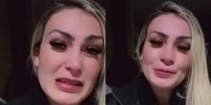 Andressa Urach faz desabafo aos prantos (Foto: Reprodução)