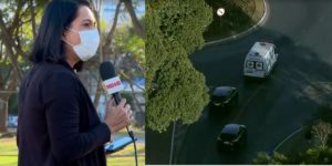 Globo interrompe programa para pior notícia ao Brasil e helicóptero exibe comboio com ambulância