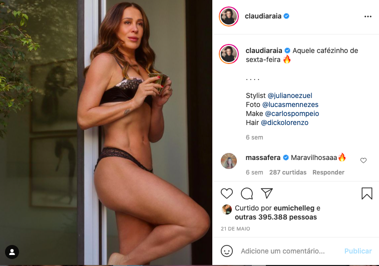Claudia Raia arranca suspiros dos fãs - Reprodução