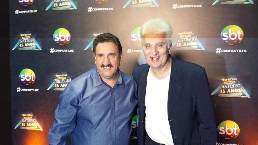 Ratinho ao lado de Ney Inácio Ratinho ao lado de Ney Inácio