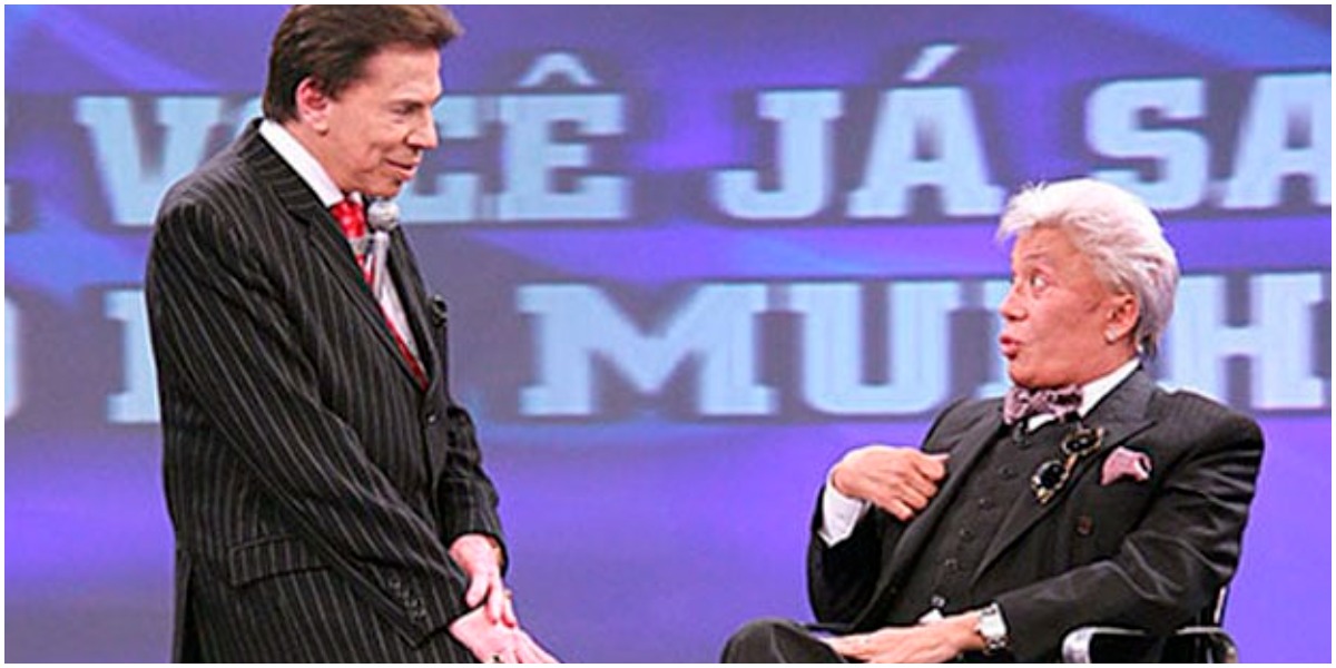 Silvio Santos recebeu Clodovil no SBT - Foto: Reprodução