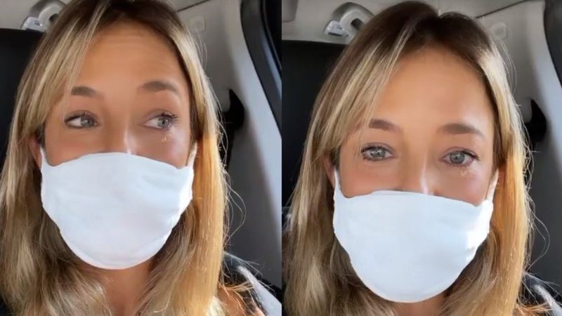 Ticiane Pinheiro surgiu nos stories do Instagram chorando (Reprodução) Ticiane Pinheiro surgiu nos stories do Instagram chorando (Reprodução)