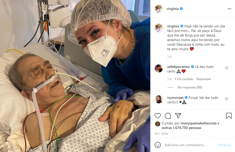 Virgínia Fonseca estava visitando seu pai no hospital (Foto: Reprodução)