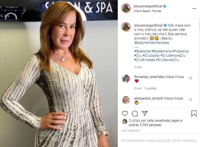 Zilu mandou recado em meio a guerra com Zezé Di Camargo (Foto: Reprodução/Instagram) Zilu mandou recado em meio a guerra com Zezé Di Camargo (Foto: Reprodução/Instagram)