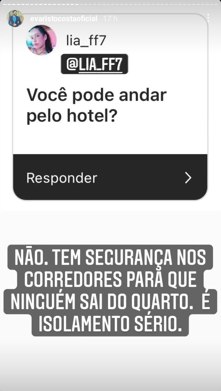 Evaristo Costa ficou preso em hotel, após vir ao Brasil (Foto: Reprodução)