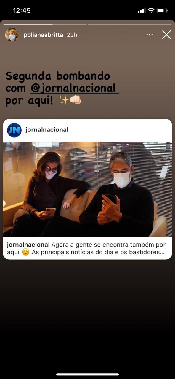 Poliana Abritta manda recado para Bonner e Renata (Reprodução) Poliana Abritta manda recado para Bonner e Renata (Reprodução)