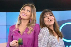 Mara Maravilha e Lívia Andrade na época do Fofocalizando no SBT (Foto: Reprodução)