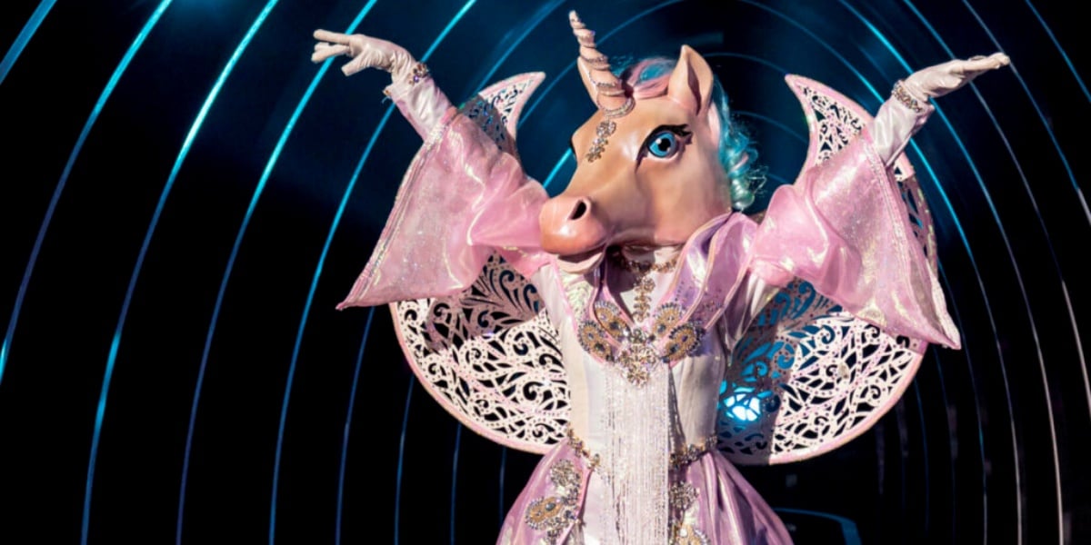 Unicórnio de Priscilla Alcântara foi o vencedor do The Masked Singer (Foto: Reprodução)