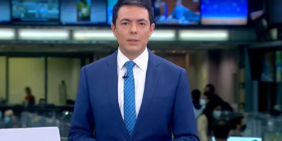 Alan Severiano confirma a morte de Tarcísio Meira (Foto: Reprodução/Globo)