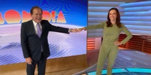 Chico Pinheiro e Ana Paula Araújo no 