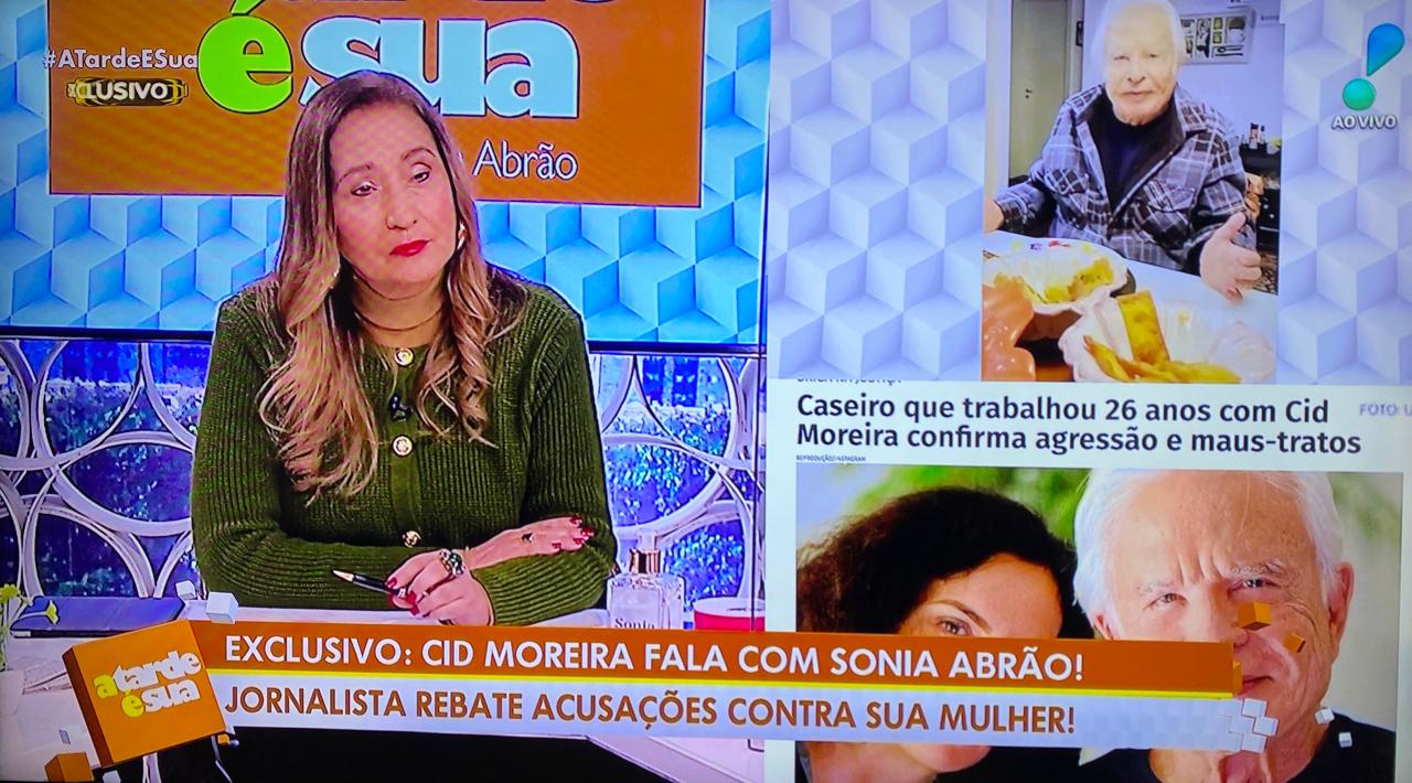 Cid Moreira vai à Sonia Abrão, após funcionário dizer que ele apanhou de esposa: "Lutando até morrer"