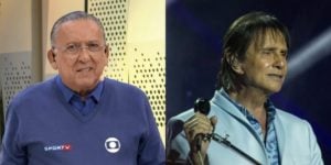 Galvão Bueno e Roberto Carlos (Foto: Reprodução/TV Globo/Divulgação)