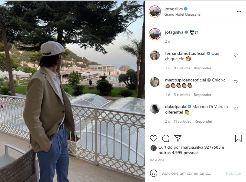 João Guilherme fica irreconhecível após cirurgia e é comparado a Brad Pitt (Foto: Reprodução)