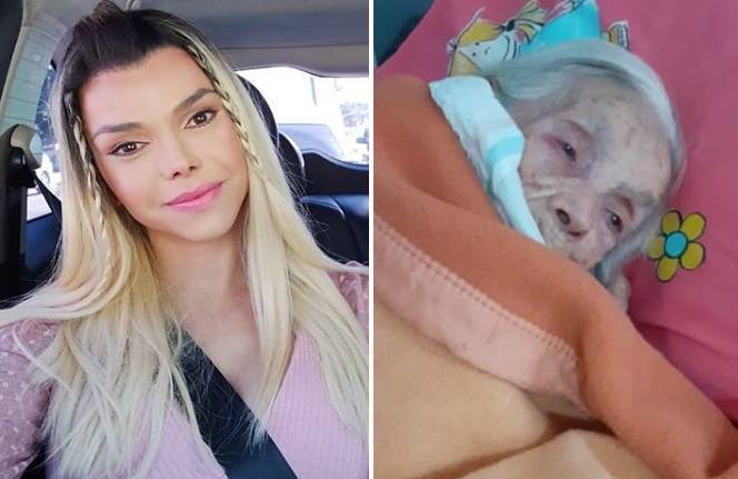 Léo Áquilla e avó, morta aos 112 anos (Foto: Reprodução/Instagram)
