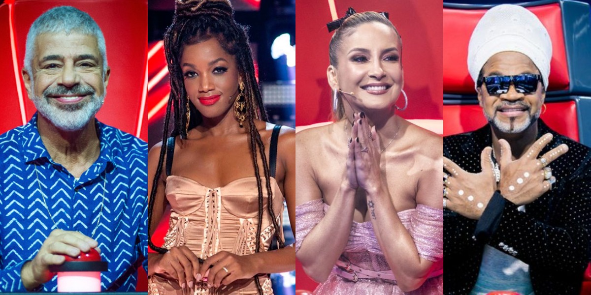 Lulu Santos, Iza, Claudia Leitte e Carlinhos Brown serão jurados fixos do "The Voice Brasil" (Foto: Reprodução/TV Globo)