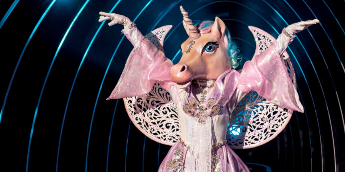 Priscila Alcântara fantasiada de Unicórnio no The Masked Singer Brasil (Divulgação/TV Globo)