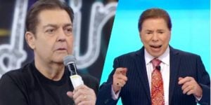 Silvio Santos e Faustão (Montagem: TV Foco)