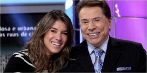 Silvio Santos e sua filha, Rebeca Abravanel (Foto: Reprodução)