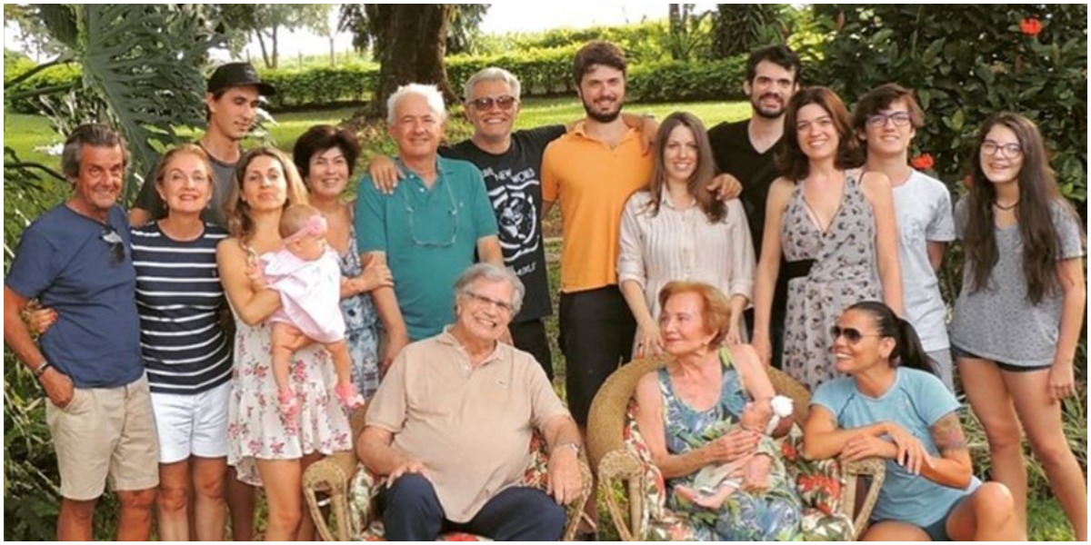A grande e unida família de Tarcísio Meira - Foto: Reprodução A grande e unida família de Tarcísio Meira - Foto: Reprodução